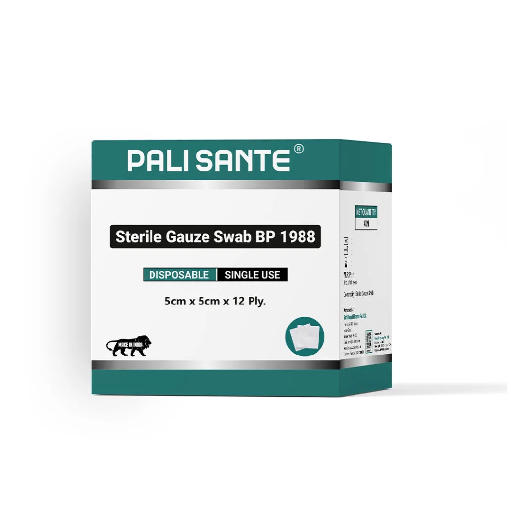 Pali Sante - Sterile Gauze Swab BP 1988, 5x5
